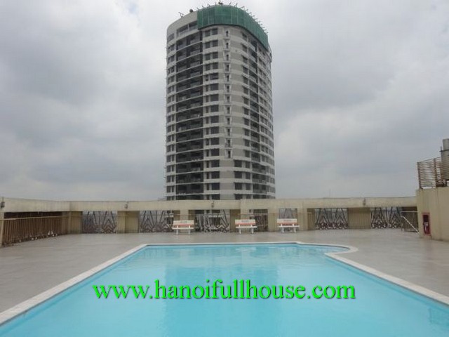 An apartment of high-ranking building for rent. Full furniture, 2 bedrooms